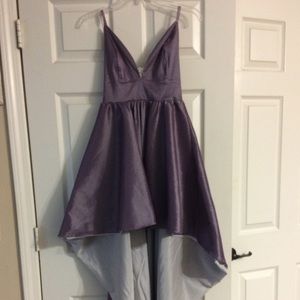 windsor prom dress lilac purple high low dress